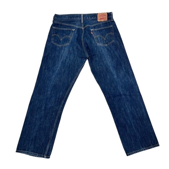Levi’s 501 Men’s Jeans 38x32 Original Fit Straight Leg Medium Wash Denim - Picture 2 of 6